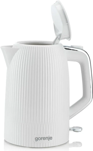 Електрочайник Gorenje 1.7л, Strix-контроль, білий матовий (00109477) - Фото 3 Електрочайник Gorenje 1.7л, Strix-контроль, білий матовий (00109477) - изображение 3