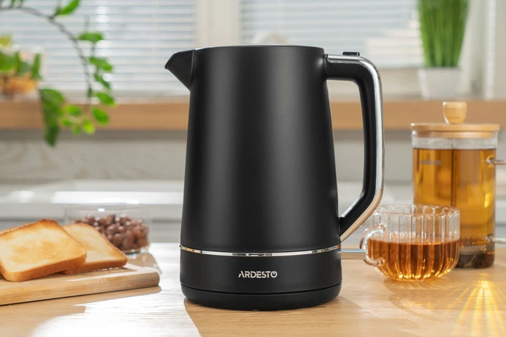 Електрочайник Ardesto 1.7л, Otter, пластик, чорний матовий (00109425) - изображение 2