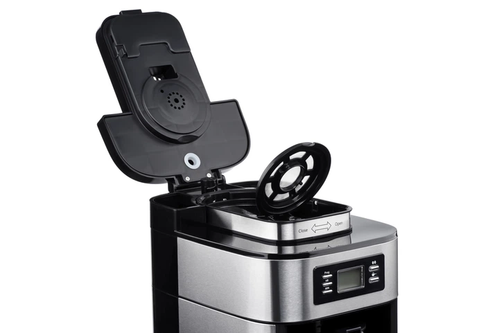 Кавоварка Ardesto крапельна Steel Collection 1.2л, зерно + мелена, дисплей, сріблясто-чорний (00110199) - изображение 3