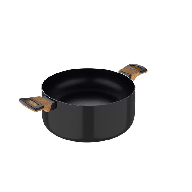 Каструля Bergner Earth з кришкою 4.3 л 24 см BG-32036-BK чорний (00128392) - Фото 2 Каструля Bergner Earth з кришкою 4.3 л 24 см BG-32036-BK чорний (00128392) - изображение 2