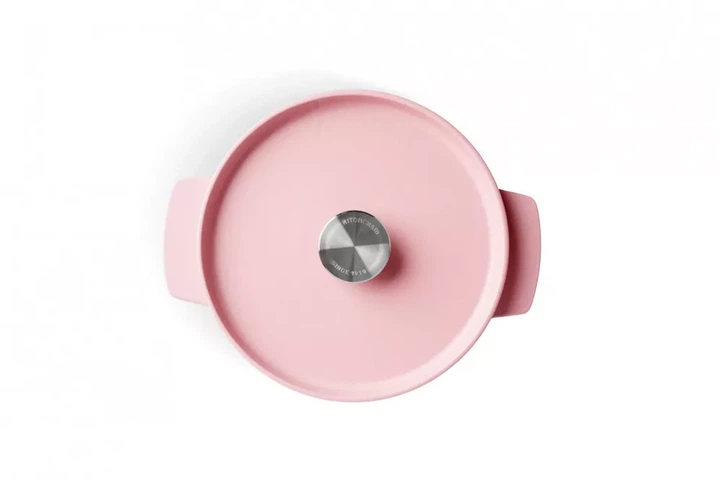 Каструля KitchenAid чавунна 3,3 л 22 см CC007430-001 суха троянда (00128320) - Фото 2 Каструля KitchenAid чавунна 3,3 л 22 см CC007430-001 суха троянда (00128320) - зображення 2