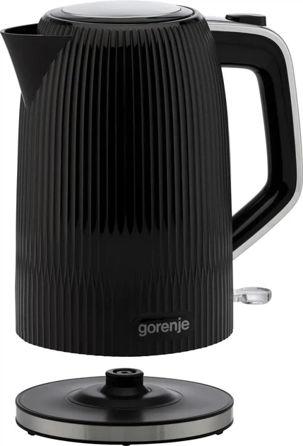 Електрочайник Gorenje 1.7л, Strix-контроль, чорний матовий (00109476) - Фото 2 Електрочайник Gorenje 1.7л, Strix-контроль, чорний матовий (00109476) - зображення 2