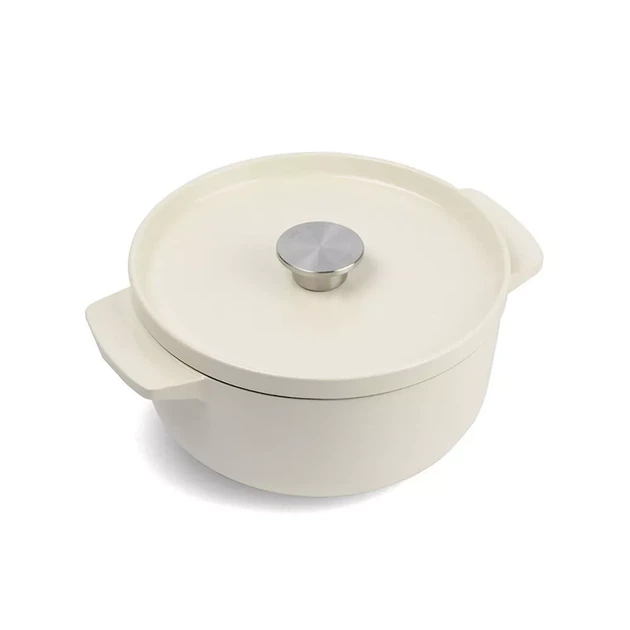 Каструля KitchenAid чавунна 3,3 л 22 см CC006056-001 мигдальний крем (00128316) - Фото 1 Каструля KitchenAid чавунна 3,3 л 22 см CC006056-001 мигдальний крем (00128316) - зображення 1