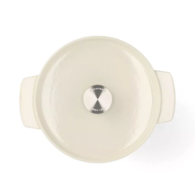 Каструля KitchenAid чавунна 3,3 л 22 см CC006056-001 мигдальний крем (00128316) - Фото 3 Каструля KitchenAid чавунна 3,3 л 22 см CC006056-001 мигдальний крем (00128316) - зображення 3