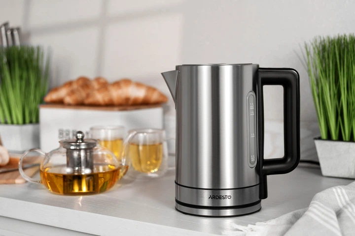 Електрочайник Ardesto Steel Collection 1.7л, Strix, метал, сріблястий (00109445) - зображення 7