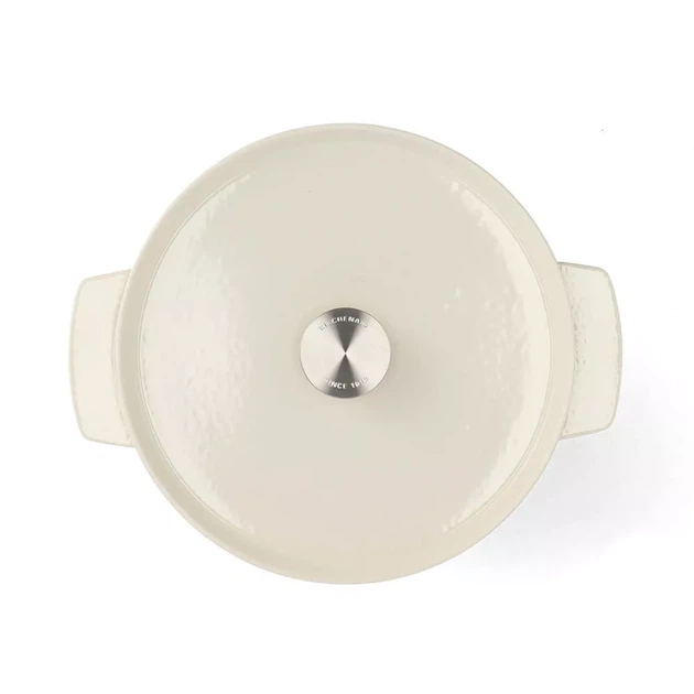 Каструля KitchenAid чавунна 5,2 л 26 см CC006059-001 мигдальний крем (00128317) - Фото 2 Каструля KitchenAid чавунна 5,2 л 26 см CC006059-001 мигдальний крем (00128317) - зображення 2