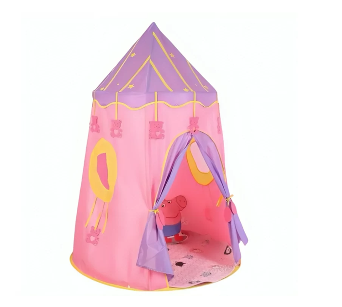 Детская игровая палатка TOPA Домик Замок Розовый 110 х 150 см AND 221 - изображение 3