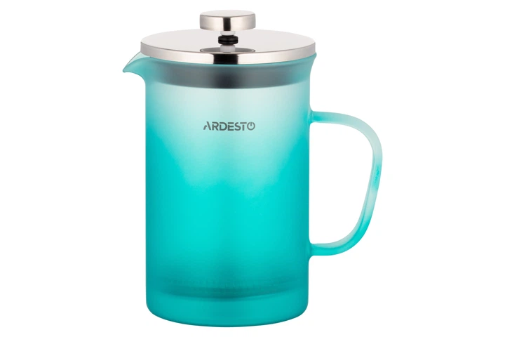 Френч-прес Ardesto AR1108BFM 800 мл Блакитний (00108993) - Фото 1 Френч-прес Ardesto AR1108BFM 800 мл Блакитний (00108993) - зображення 1
