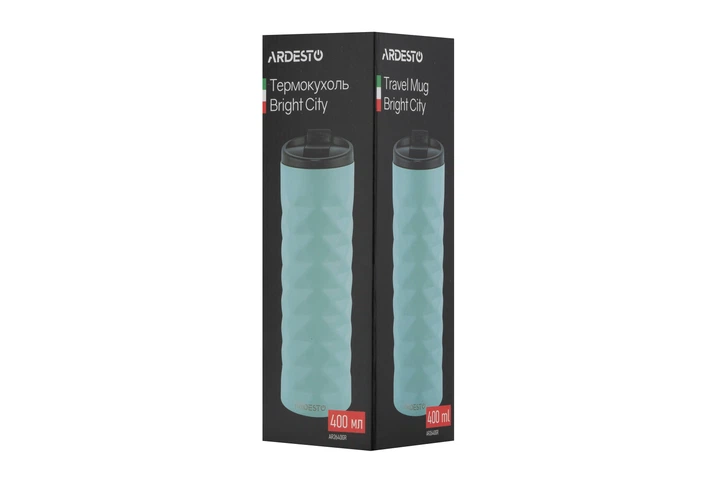 Термокружка Ardesto Bright City AR2640GR 400 мл Зелений (00108701) - зображення 3