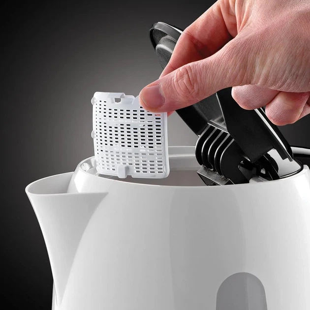 Електрочайник Russell Hobbs My Breakfast 1.7л, пластик, біло-чорний (00109393) - изображение 4