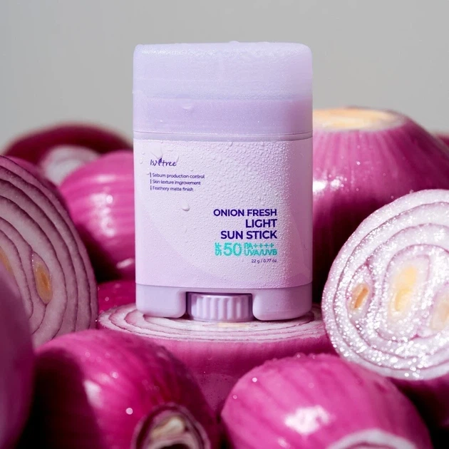 Солнцезащитный стик для лица IsNtree Onion Fresh Light Sun Stick SPF 50+, 22 г - изображение 2