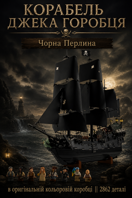 Конструктор Корабель «Чорна Перлина» (10365) || Пірати Карибського моря - Фото 1 Конструктор Корабель «Чорна Перлина» (10365) || Пірати Карибського моря - зображення 1