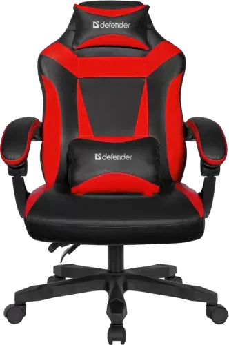 Игровое кресло Defender Master, Black/Red, экокожа (64359) - Фото 1 Игровое кресло Defender Master, Black/Red, экокожа (64359) - изображение 1