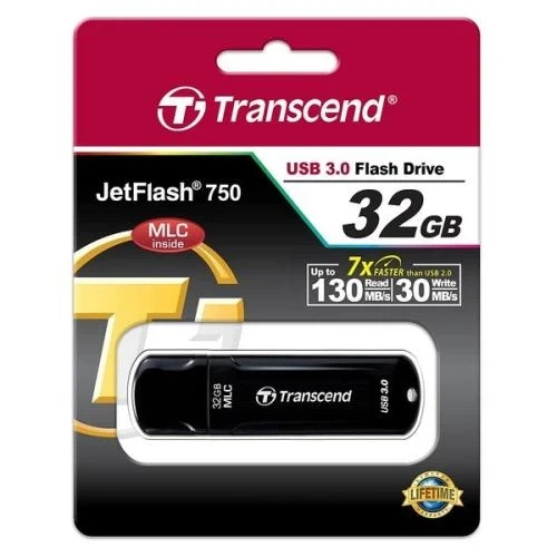 Флеш накопитель USB 32Gb Transcend JetFlash 750, Black, USB 3.1 Gen 1 (TS32GJF750K) - изображение 4