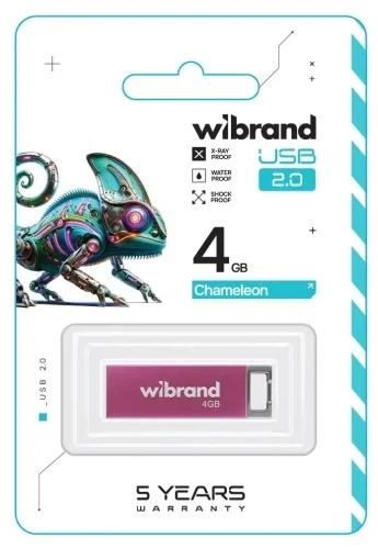Флеш накопитель USB 4Gb Wibrand Chameleon, Pink, USB 2.0 (WI2.0/CH4U6P) - Фото 2 Флеш накопитель USB 4Gb Wibrand Chameleon, Pink, USB 2.0 (WI2.0/CH4U6P) - изображение 2