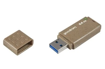 Флеш накопитель USB 64Gb Goodram UME3 "Eco Friendly", Brown, USB 3.2 Gen 1 (UME3-0640EFR11) - Фото 2 Флеш накопитель USB 64Gb Goodram UME3 "Eco Friendly", Brown, USB 3.2 Gen 1 (UME3-0640EFR11) - изображение 2