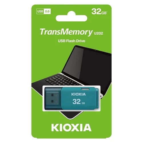 Флеш накопитель USB 32Gb Kioxia TransMemory U202, Light Blue, USB 2.0 (LU202L032GG4) - Фото 3 Флеш накопитель USB 32Gb Kioxia TransMemory U202, Light Blue, USB 2.0 (LU202L032GG4) - изображение 3