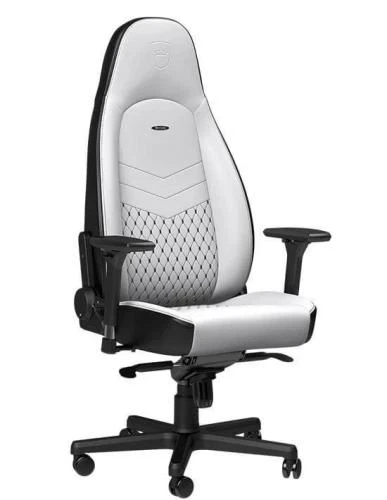 Ігрове крісло Noblechairs ICON, White/Black (NBL-ICN-PU-WBK) - Фото 3 Ігрове крісло Noblechairs ICON, White/Black (NBL-ICN-PU-WBK) - зображення 3