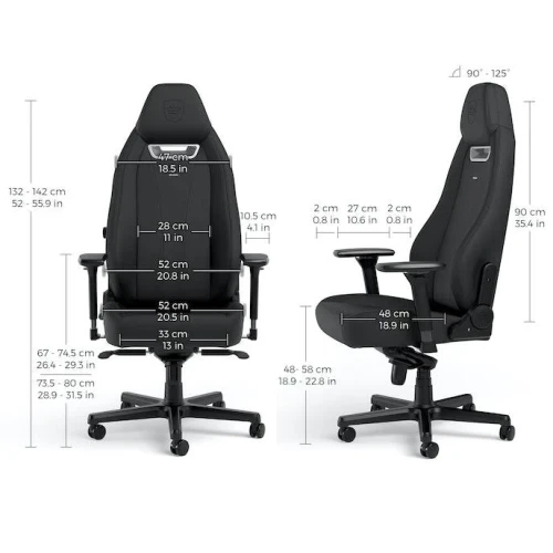 Игровое кресло Noblechairs LEGEND "Black Edition" (NBL-LGD-GER-BED) - Фото 4 Игровое кресло Noblechairs LEGEND "Black Edition" (NBL-LGD-GER-BED) - изображение 4