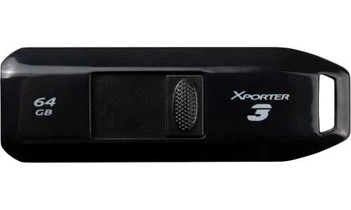 Флеш накопитель USB 64Gb Patriot Xporter 3, Black, USB 3.2 Gen 1 (PSF64GX3B3U) - Фото 2 Флеш накопитель USB 64Gb Patriot Xporter 3, Black, USB 3.2 Gen 1 (PSF64GX3B3U) - изображение 2