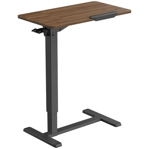 Компьютерный стол приставной OfficePro ODM320DW, Dark Wood/Black - изображение 2