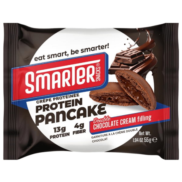 Протеїнові панкейки Smarter Snacks Protein Cocoa Pancake 55 г Подвійний шоколад (без цукру) х12 шт(880035662) - зображення 2