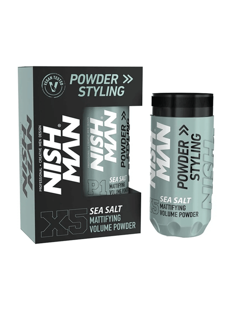 Пудра для укладки волос Nishman Styling Powder Wax P5 с морской солью - Фото 1 Пудра для укладки волос Nishman Styling Powder Wax P5 с морской солью - изображение 1