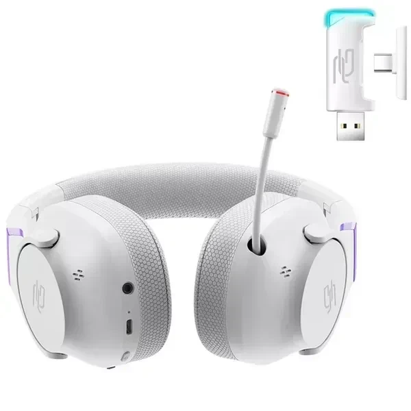 Бездротові ігрові навушники Proove Gaming Bliss Pro White Геймерська гарнітура з мікрофоном та 2.4 ГГц / Bluetooth - зображення 4