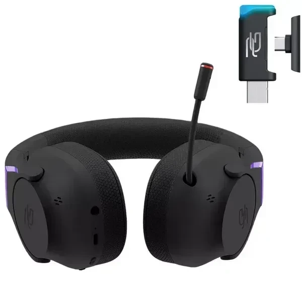 Бездротові ігрові навушники Proove Gaming Bliss Pro Black Геймерська гарнітура з мікрофоном та 2.4 ГГц / Bluetooth - Фото 3 Бездротові ігрові навушники Proove Gaming Bliss Pro Black Геймерська гарнітура з мікрофоном та 2.4 ГГц / Bluetooth - зображення 3