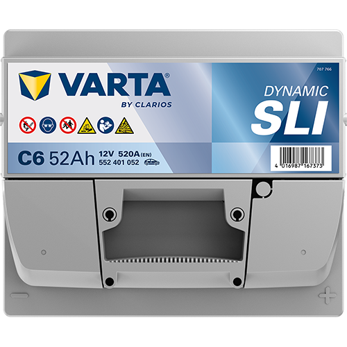 Автомобильный аккумулятор Varta Dynamic SLI 12В 52Ah 520A R+ для легкового авто (552401052) - изображение 3