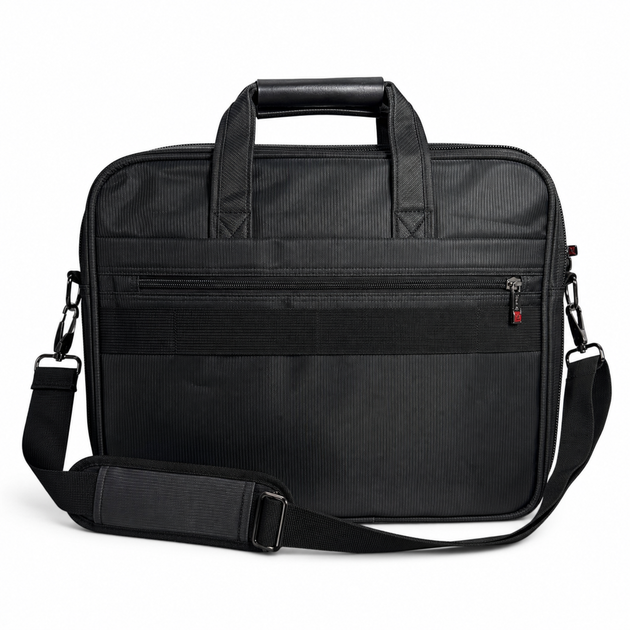 Сумка для ноутбука Leather RL1058 черная из CORDURA с креплением на чемодан Leather - изображение 9