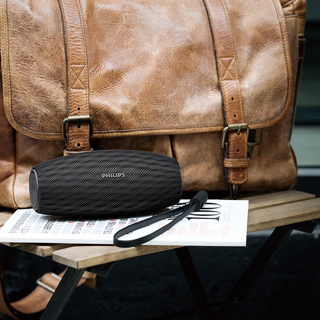 Портативний бездротовий Bluetooth-колонка PHILIPS BT6900 із сабвуфером, аудіоплеєр для настільного комп'ютера та використання на вулиці, водонепроникна HIFI-колонка з тканини в чорному кольорі Obsidian Black - Фото 11 Портативний бездротовий Bluetooth-колонка PHILIPS BT6900 із сабвуфером, аудіоплеєр для настільного комп'ютера та використання на вулиці, водонепроникна HIFI-колонка з тканини в чорному кольорі Obsidian Black - зображення 11