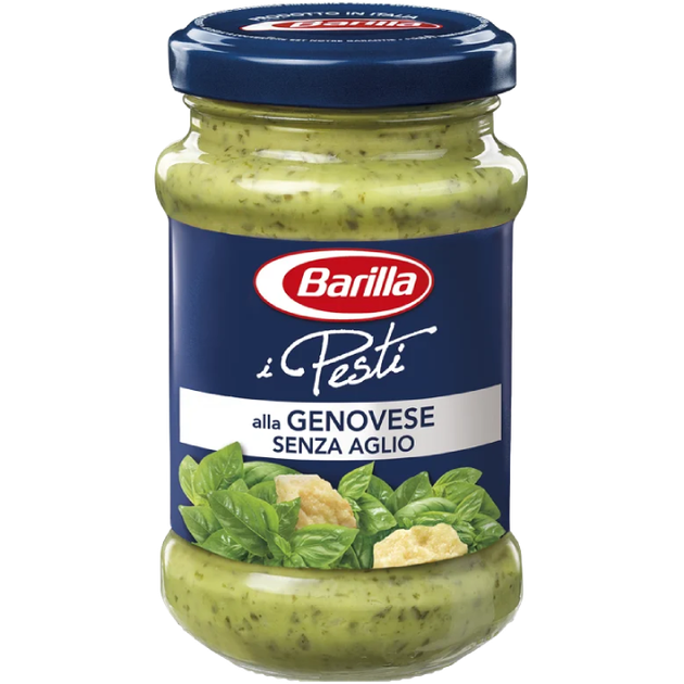 Соус Песто alla Genovese Senza Aglio (без часнику) Без глютена Barilla 190 г - Фото 1 Соус Песто alla Genovese Senza Aglio (без часнику) Без глютена Barilla 190 г - зображення 1