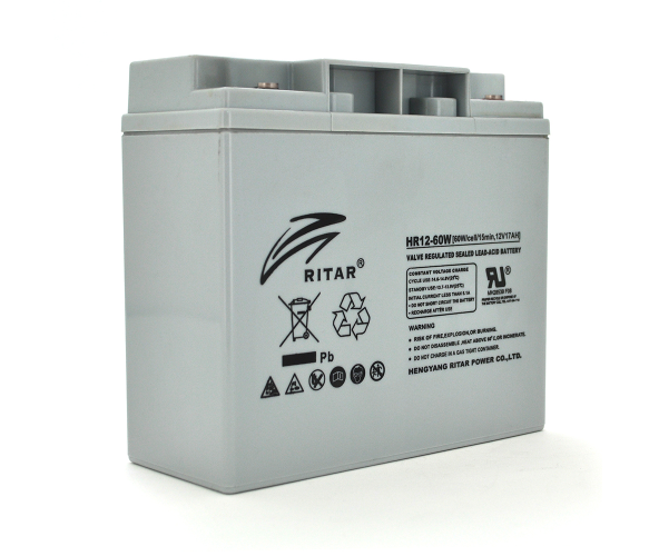 Аккумулятор AGM 12V 17Ah Ritar HR12-60W (17180) - Фото 1 Аккумулятор AGM 12V 17Ah Ritar HR12-60W (17180) - изображение 1