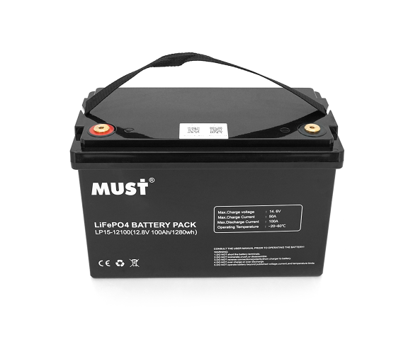 Аккумулятор LiFePO4 12.8V 100Ah 1.28kWh BMS 50A 6000 циклов Must LP15-12100 (32858) - изображение 2