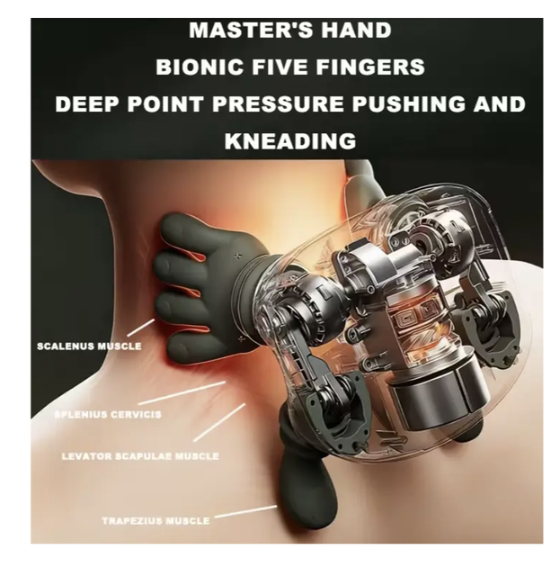 Электрический массажер A-Plus Neck Massager для спины, плеч и шеи - изображение 8