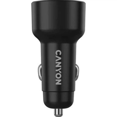 Зарядний пристрій Canyon 1xUSB + 1xUSB-C PD48W black (CNE-CCABR3AC) - зображення 3