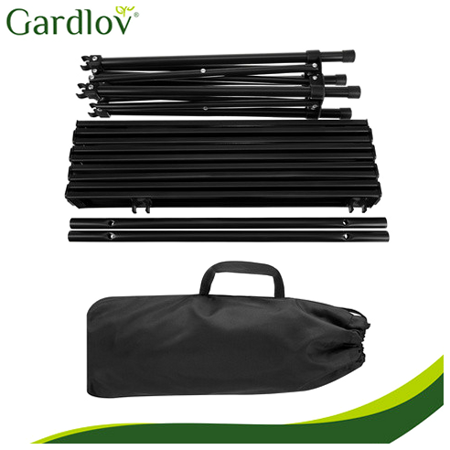 Складной кемпинговый стол 70 кг для барбекю и пикника черный Gardlov PR-381 - Фото 8 Складной кемпинговый стол 70 кг для барбекю и пикника черный Gardlov PR-381 - зображення 8