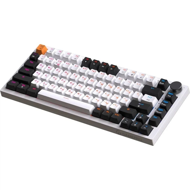 Клавіатура USB GamePro MK160W Hot-Swap Red Swich RGB UA White (MK160W) UA - Фото 3 Клавіатура USB GamePro MK160W Hot-Swap Red Swich RGB UA White (MK160W) UA - зображення 3