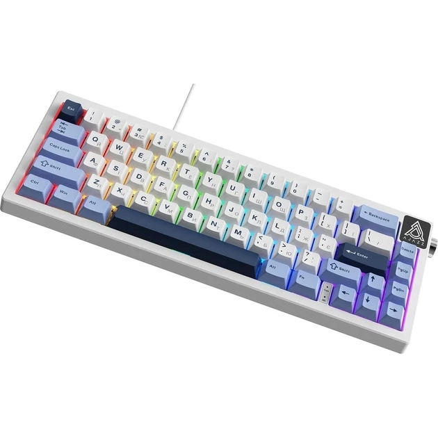 Клавіатура USB Ajazz AK650 Sea Salt switches Blue/White/Blue (AK650-SS-BWB) UA - изображение 3