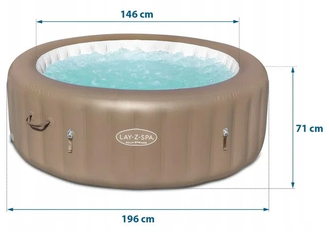 Dmuchane SPA Bestway Lay-Z Palm Springs 6 osobowe (60017) (6942138975901) - obraz 4