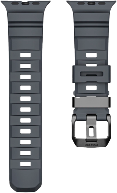 Ремінець  Yaxo Rugged Evo Sport для Apple Watch 44/45/46/49 mm Lava Black (YAWRESSP03B) - зображення 2