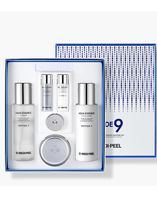 Набір для догляду за шкірою з пептидами MEDIPEEL Peptide 9 Premium Skincare Set (8809409345116) - Фото 1 Набір для догляду за шкірою з пептидами MEDIPEEL Peptide 9 Premium Skincare Set (8809409345116) - зображення 1