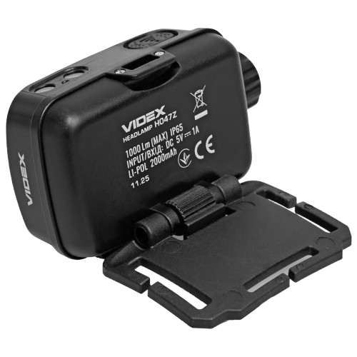 Ліхтар налобний VIDEX VLF-H047Z час роботи до 58 годин 1000Lm 5000K IP65 Чорний - зображення 3