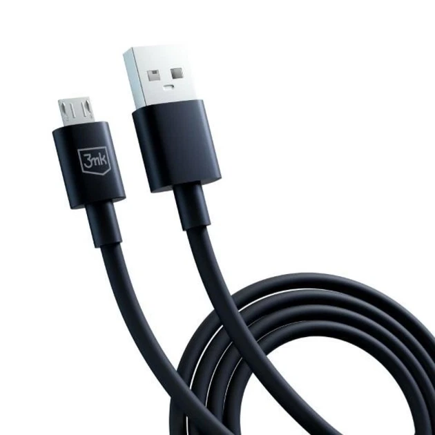 Кабель 3mk Hyper Cable USB-A - Micro USB 1.2m 5V 2.4A Black (5903108541183) - изображение 7