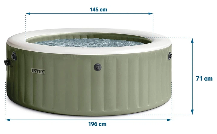 Dmuchane SPA Intex z hydromasażem 4 osobowe (28426NP) (6941057430874) - obraz 3