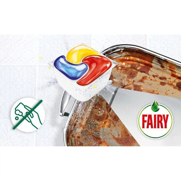 Засіб для посудомийних машин Fairy Platinum PLUS All in1 19 капсул - Фото 5 Засіб для посудомийних машин Fairy Platinum PLUS All in1 19 капсул - зображення 5