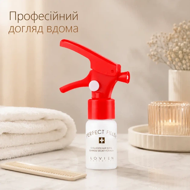 Ботокс для волосся філер для відновлення блиску гладкості та щільності Lovien Essential Botul Filler 10 мл - Фото 5 Ботокс для волосся філер для відновлення блиску гладкості та щільності Lovien Essential Botul Filler 10 мл - зображення 5