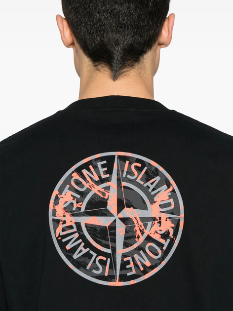 Чоловіча футболка Stone Island, чорний, XS (MCF10002) - Фото 3 Чоловіча футболка Stone Island, чорний, XS (MCF10002) - зображення 3