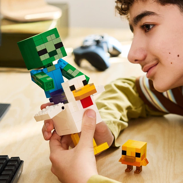 Конструктор LEGO Minecraft Курячий Жокей 344 деталі (21582) - Фото 6 Конструктор LEGO Minecraft Курячий Жокей 344 деталі (21582) - зображення 6